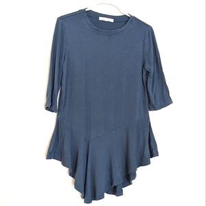 Copper Key Asymmetrical Peplum Blouse Girls size Small